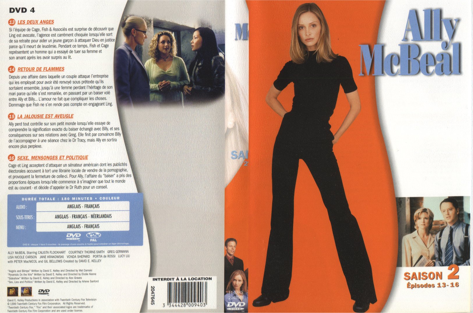 Jaquette DVD Ally McBeal saison 2 dvd 4