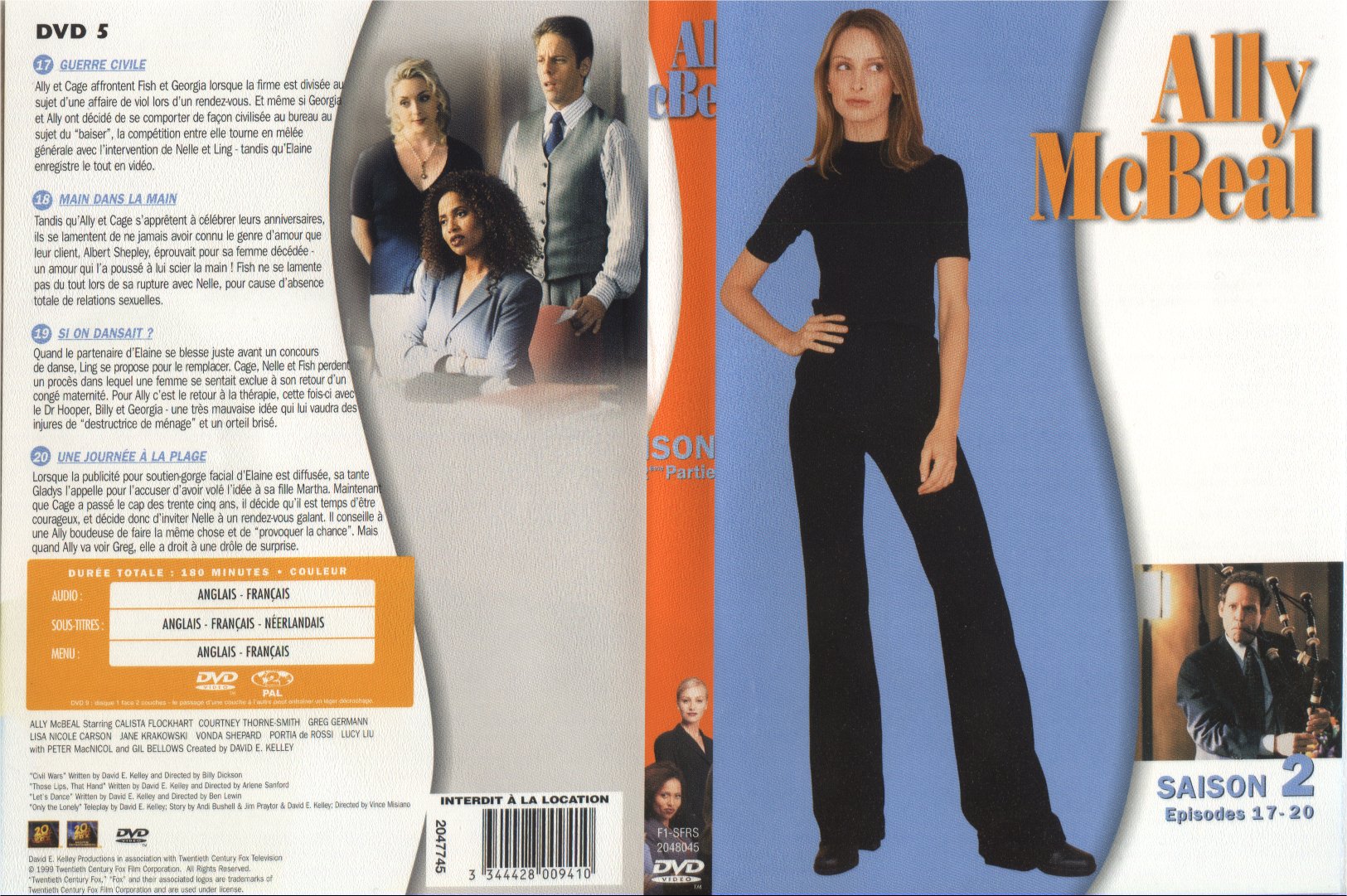 Jaquette DVD Ally McBeal saison 2 dvd 5