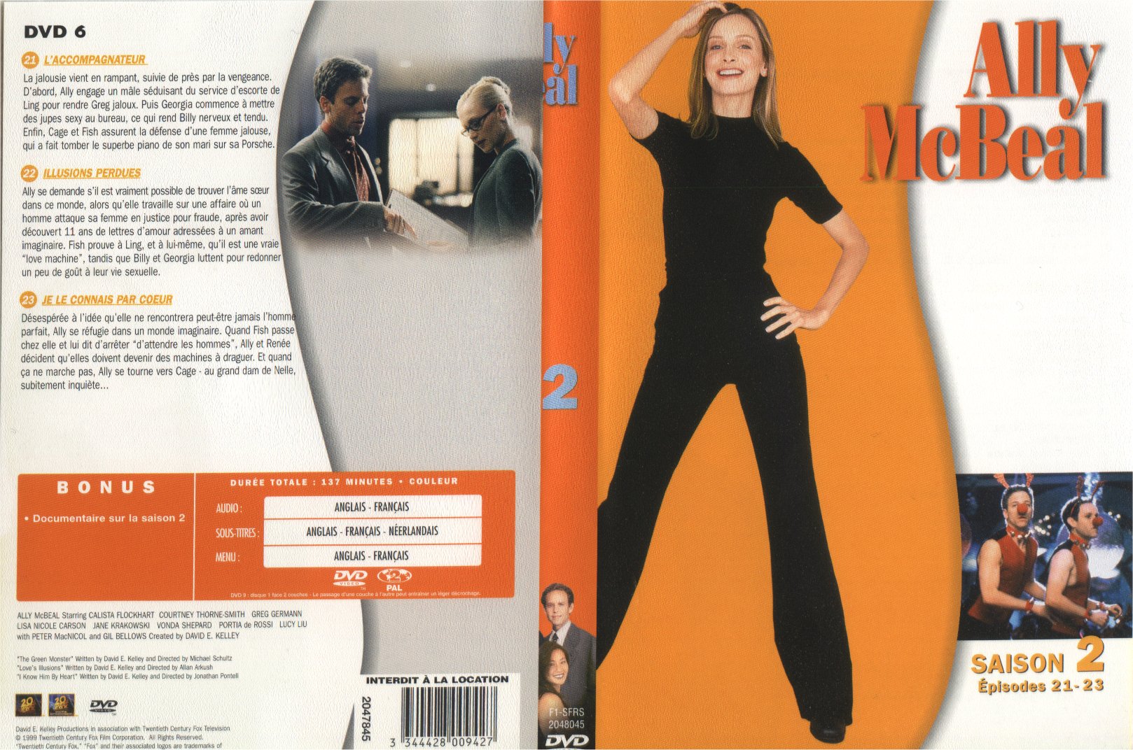 Jaquette DVD Ally McBeal saison 2 dvd 6