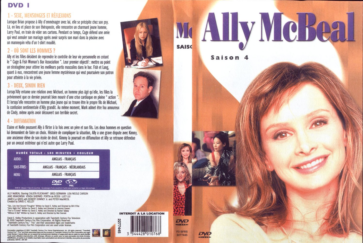 Jaquette DVD Ally McBeal saison 4 dvd 1