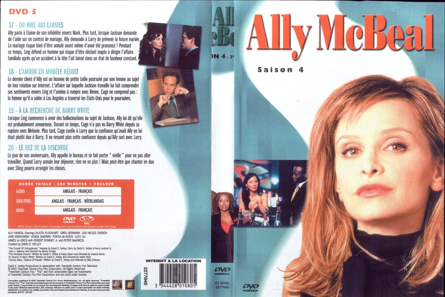 Jaquette DVD Ally McBeal saison 4 dvd 5