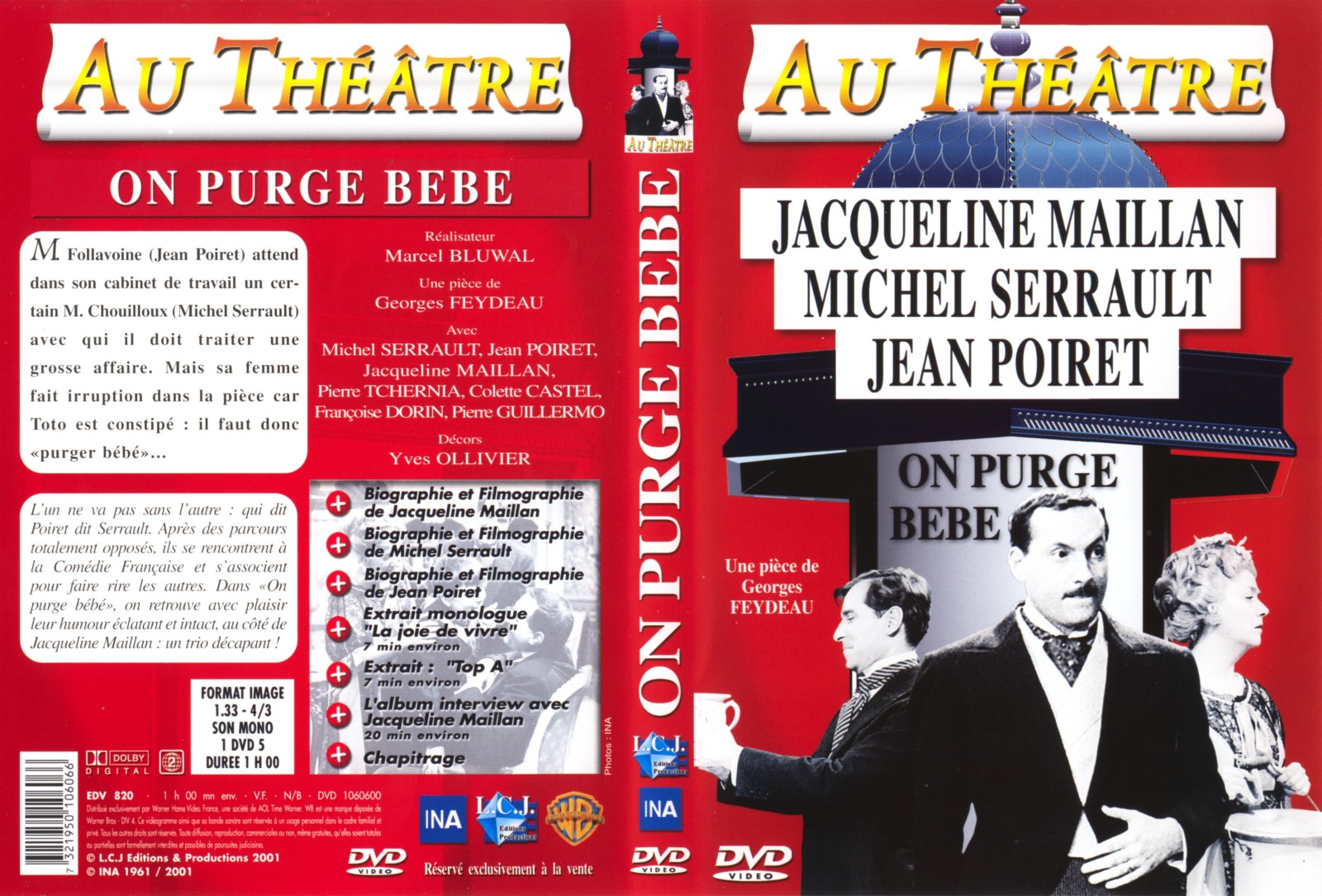 Jaquette DVD Au theatre - On purge Bebe