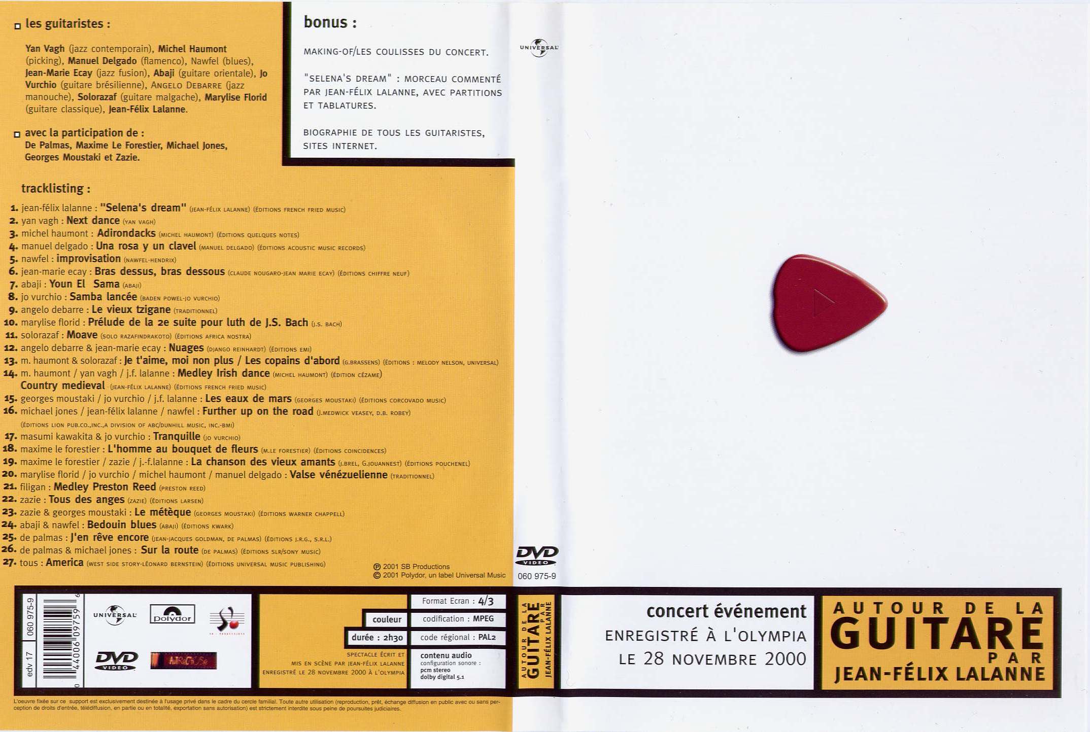 Jaquette DVD Autour de la guitare