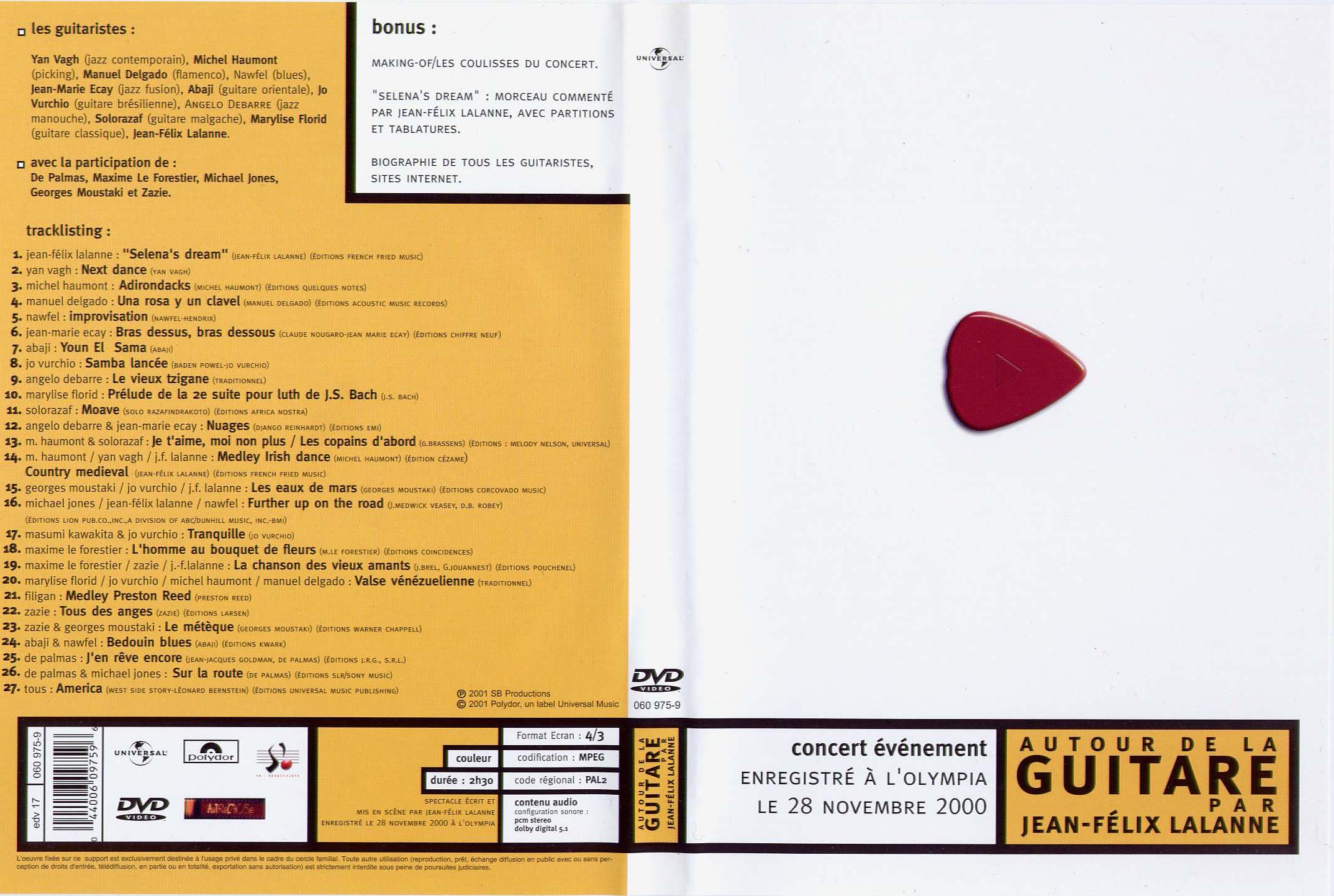 Jaquette DVD Autour de la guitare