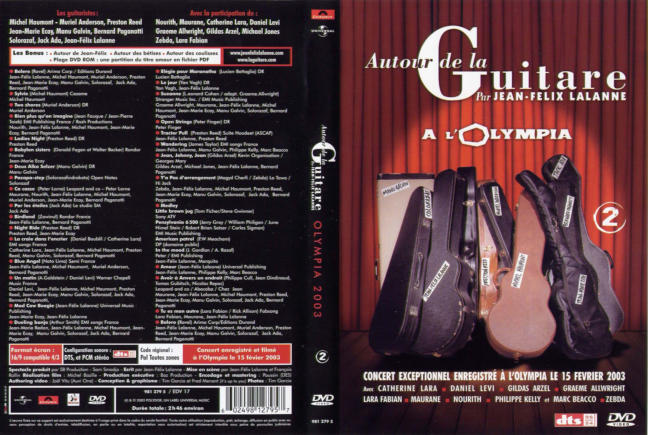 Jaquette DVD Autour de la guitare 2