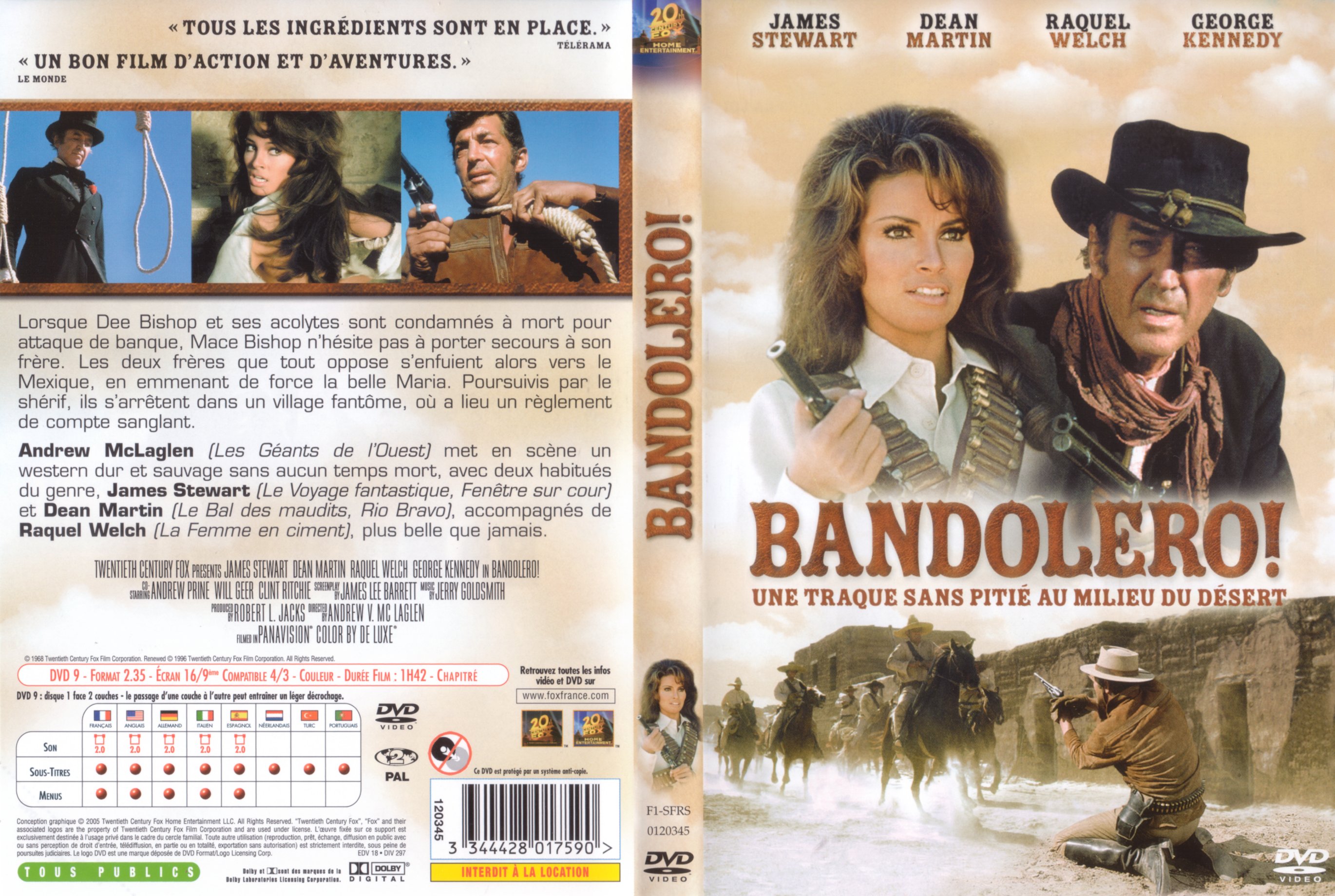 Jaquette DVD Bandolero