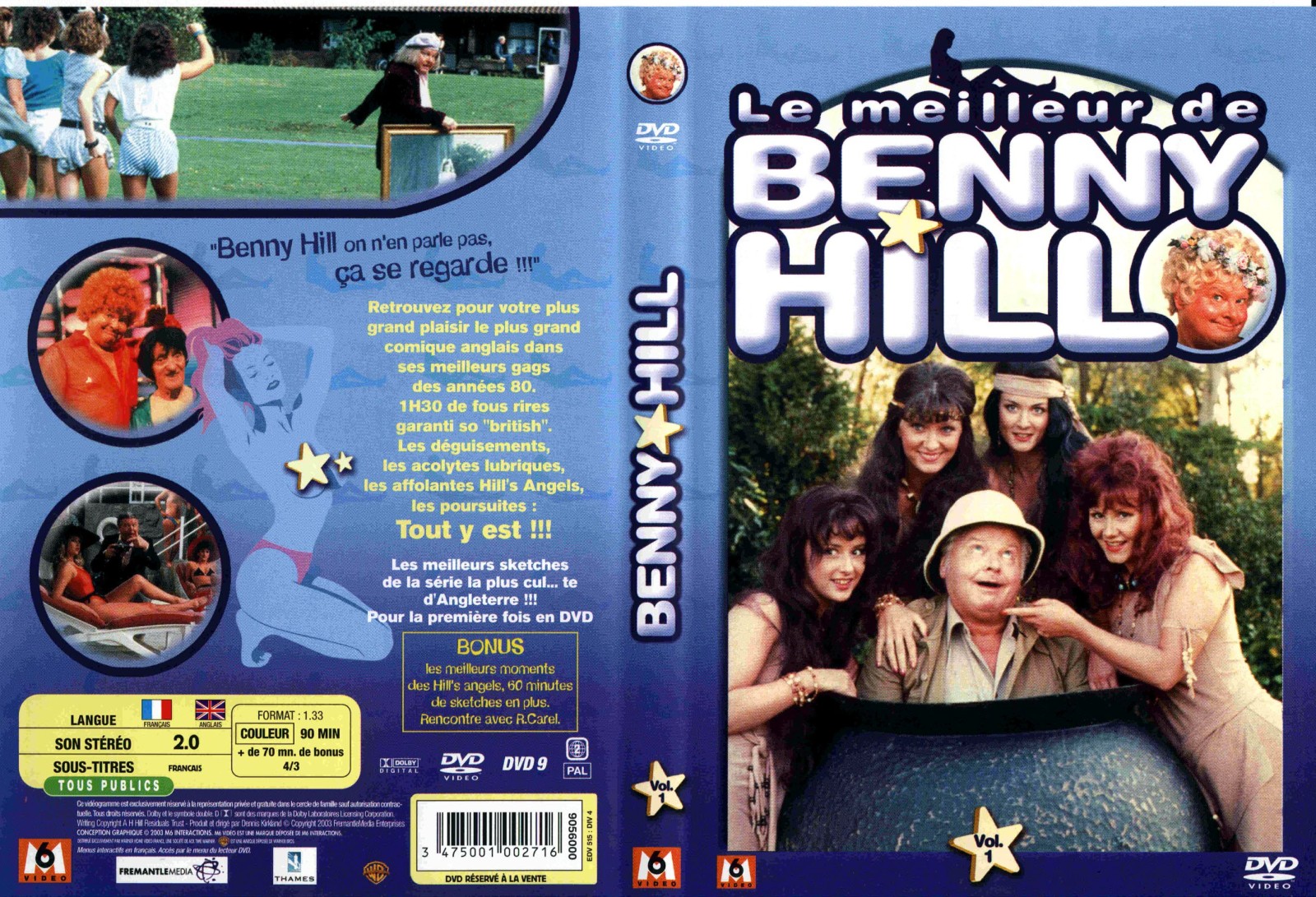 Jaquette DVD Benny Hill - Le meilleur de Benny Hill vol 1