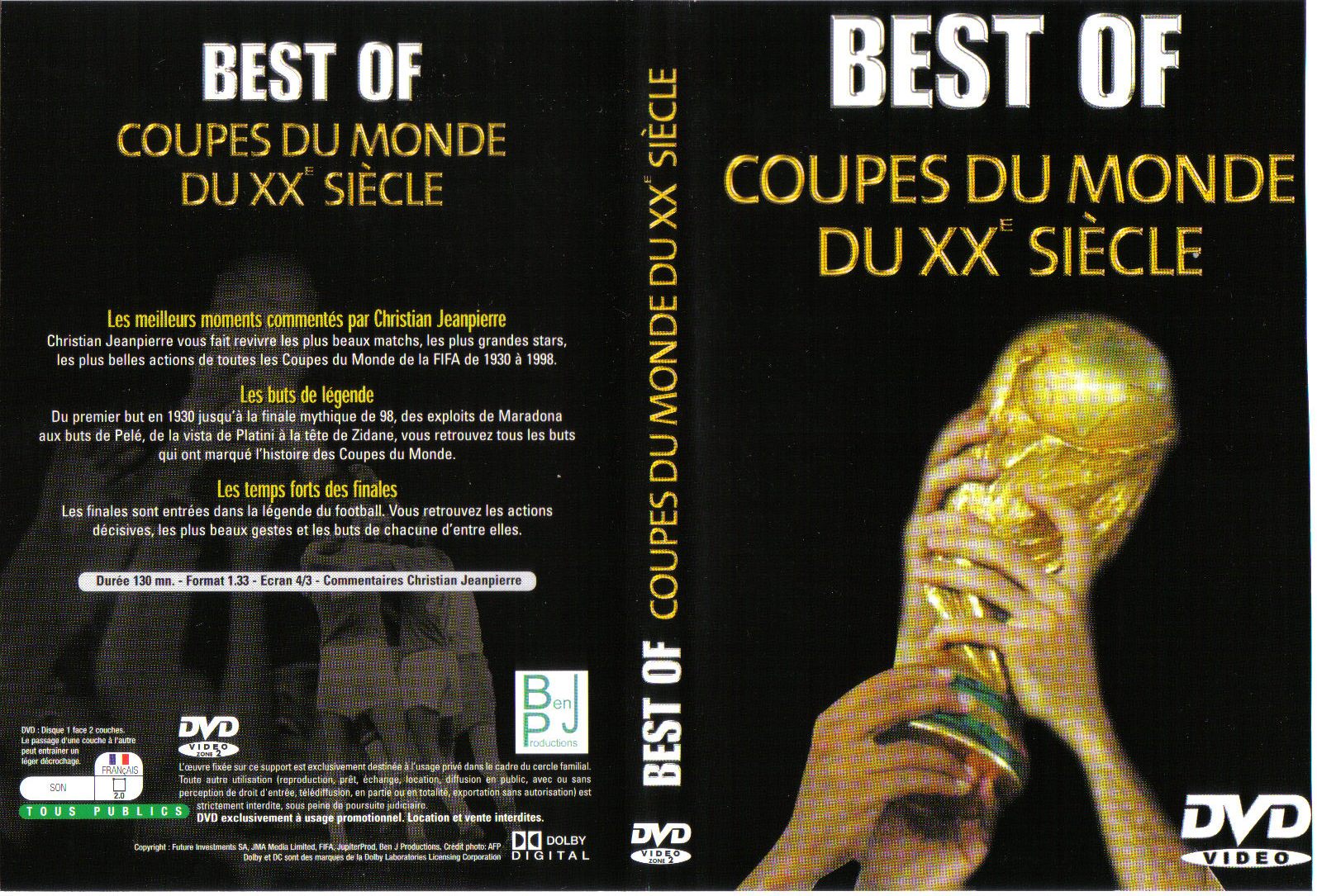 Jaquette DVD Best off Coupes du monde du XX eme sicle