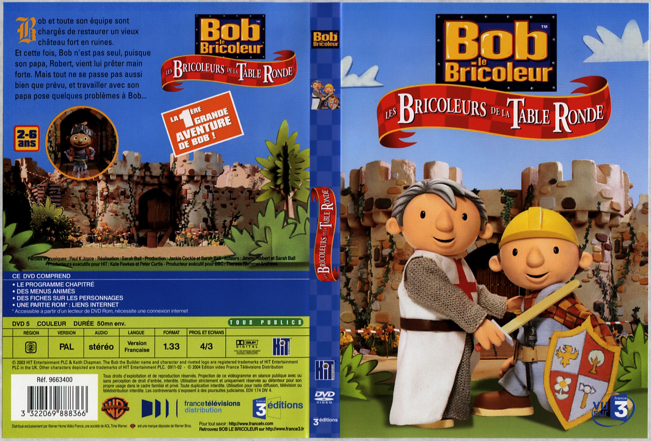 Jaquette DVD Bob le bricoleur - Les bricoleurs de la table ronde
