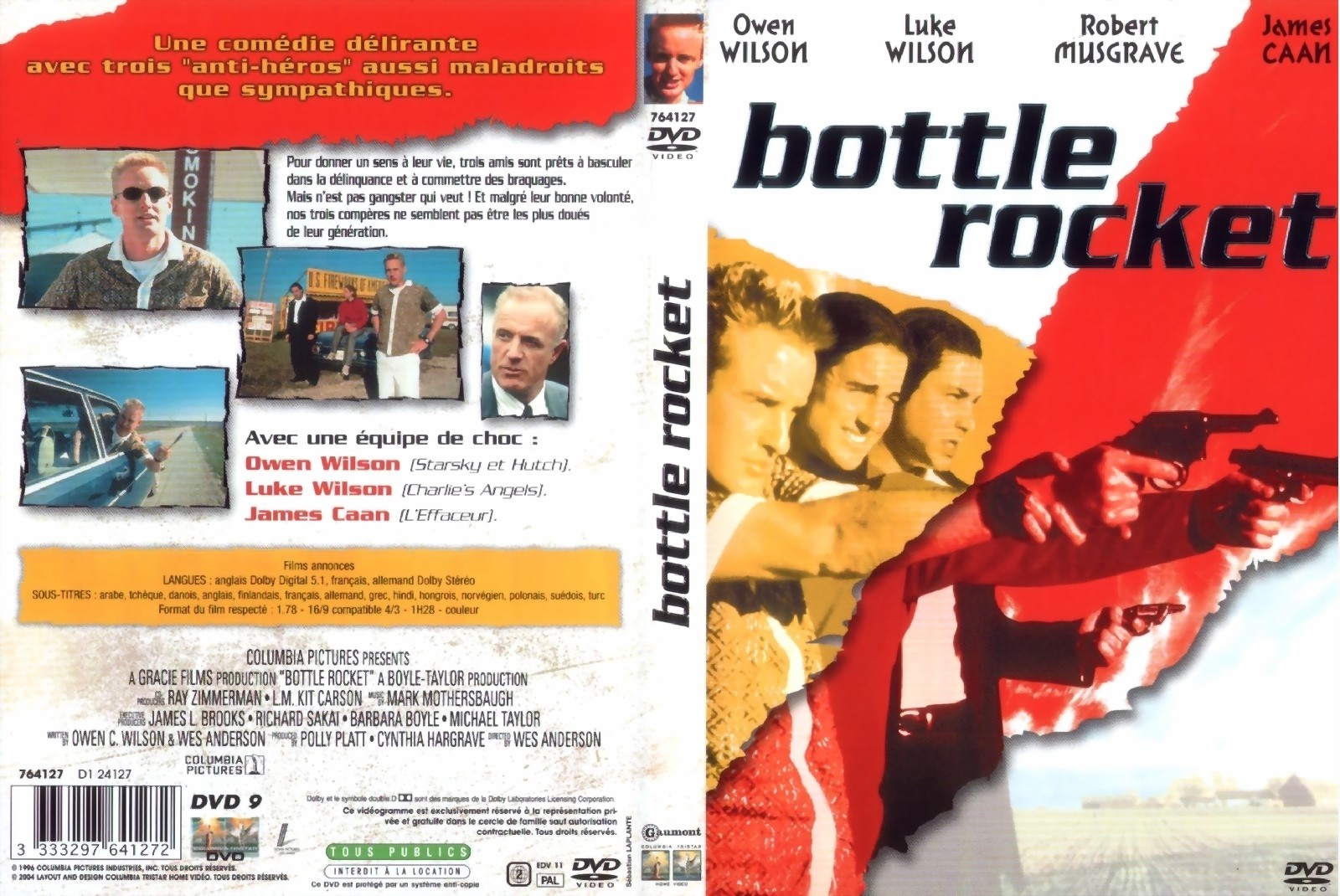 Jaquette DVD Bottle rocket