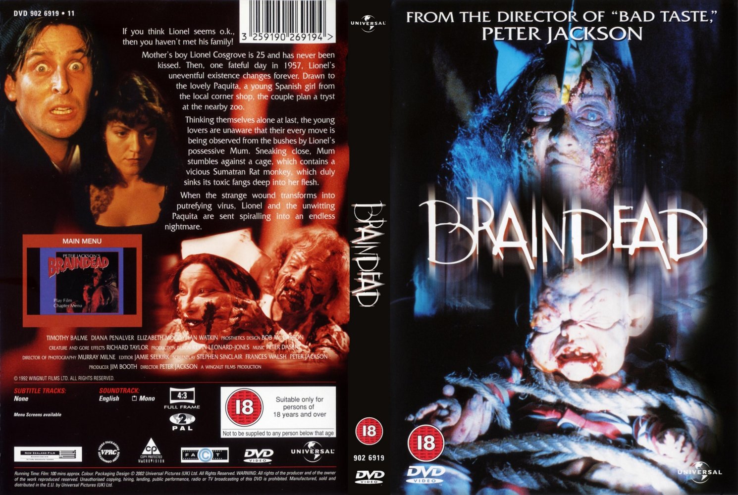 Jaquette DVD Braindead Zone 1