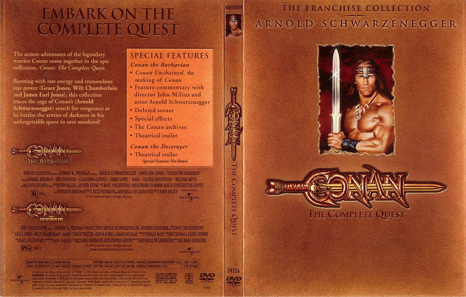 Jaquette DVD Conan The complete quest Zone 1