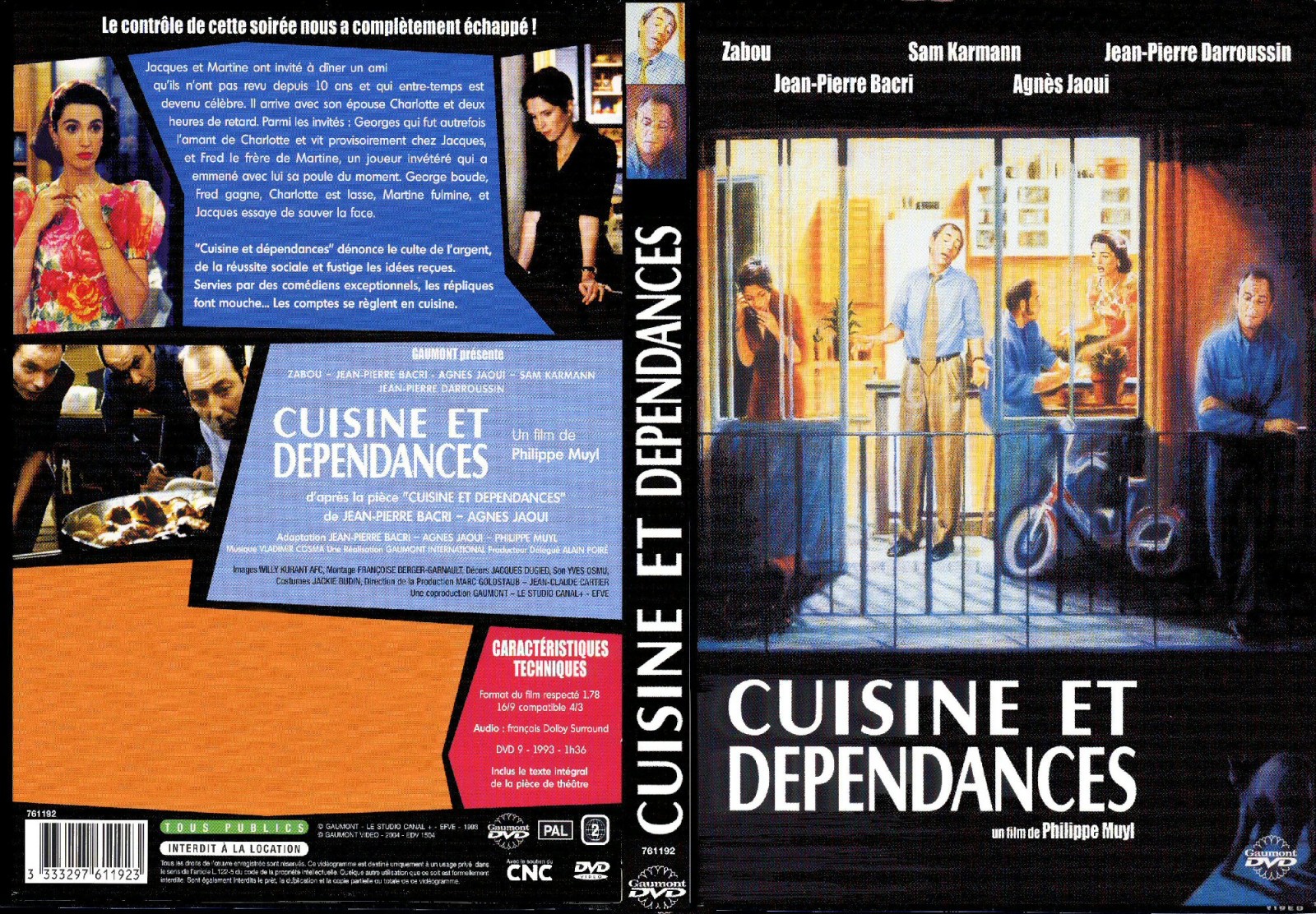Jaquette DVD Cuisine et dpendances