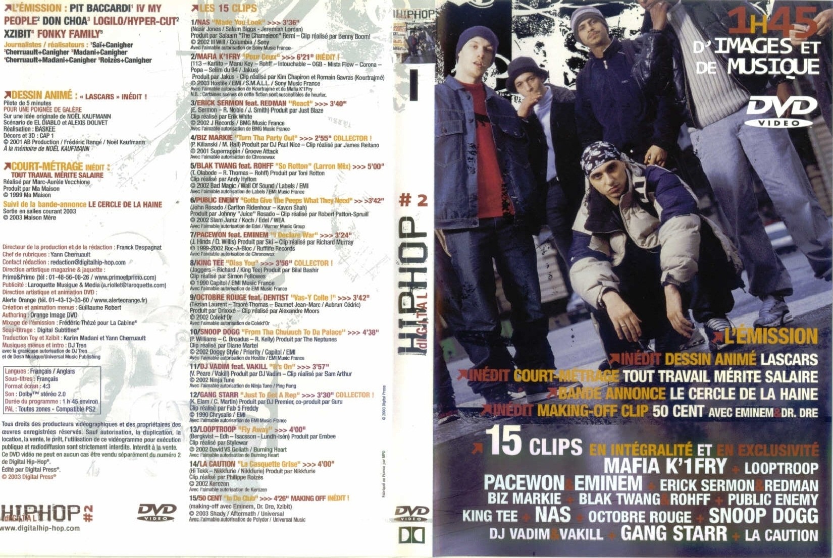 Jaquette DVD Digital hip hop vol 2