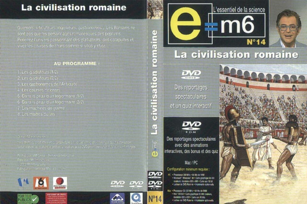 Jaquette DVD E=M6 - La civilisation Romaine