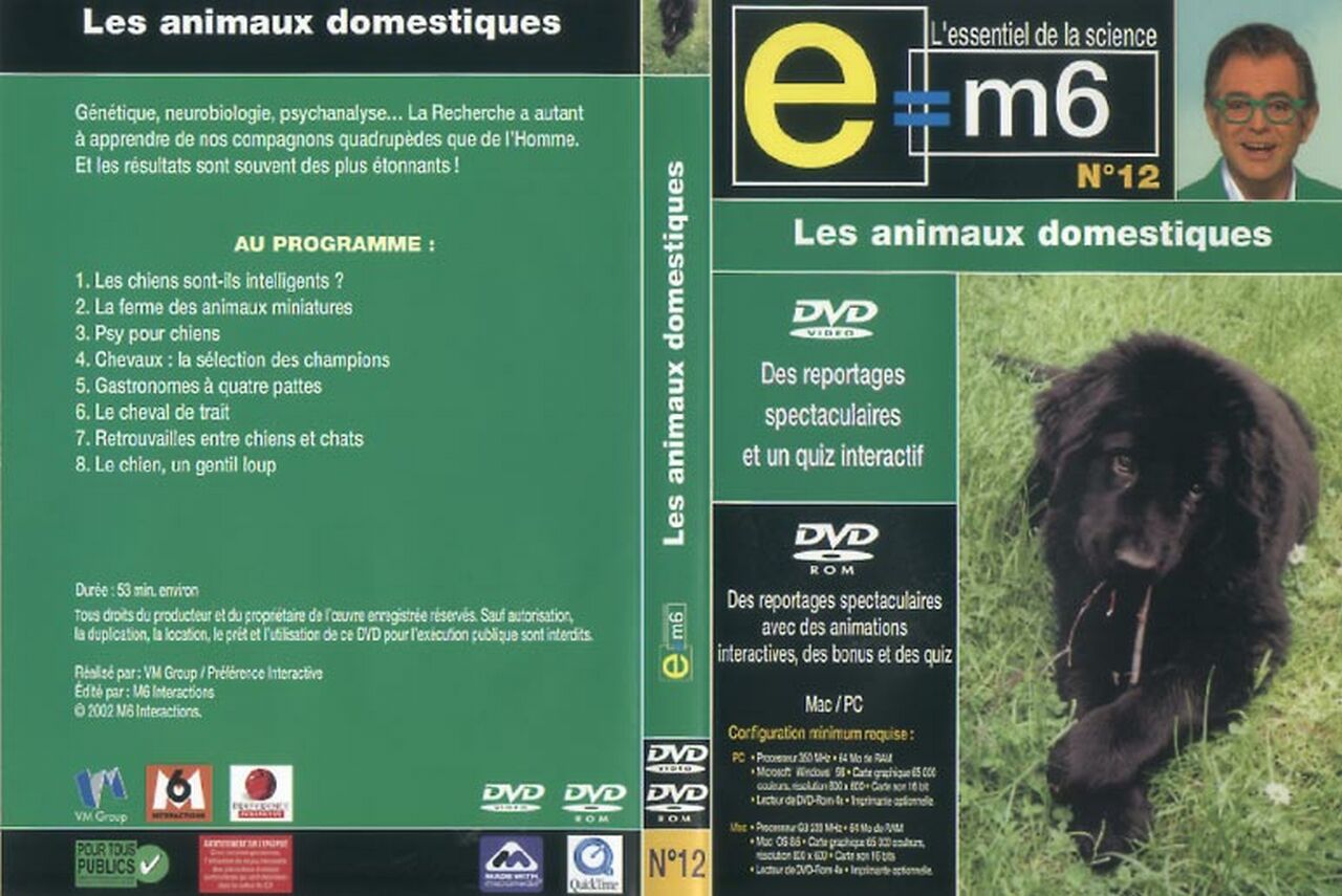 Jaquette DVD E=M6 - Les animaux domestiques