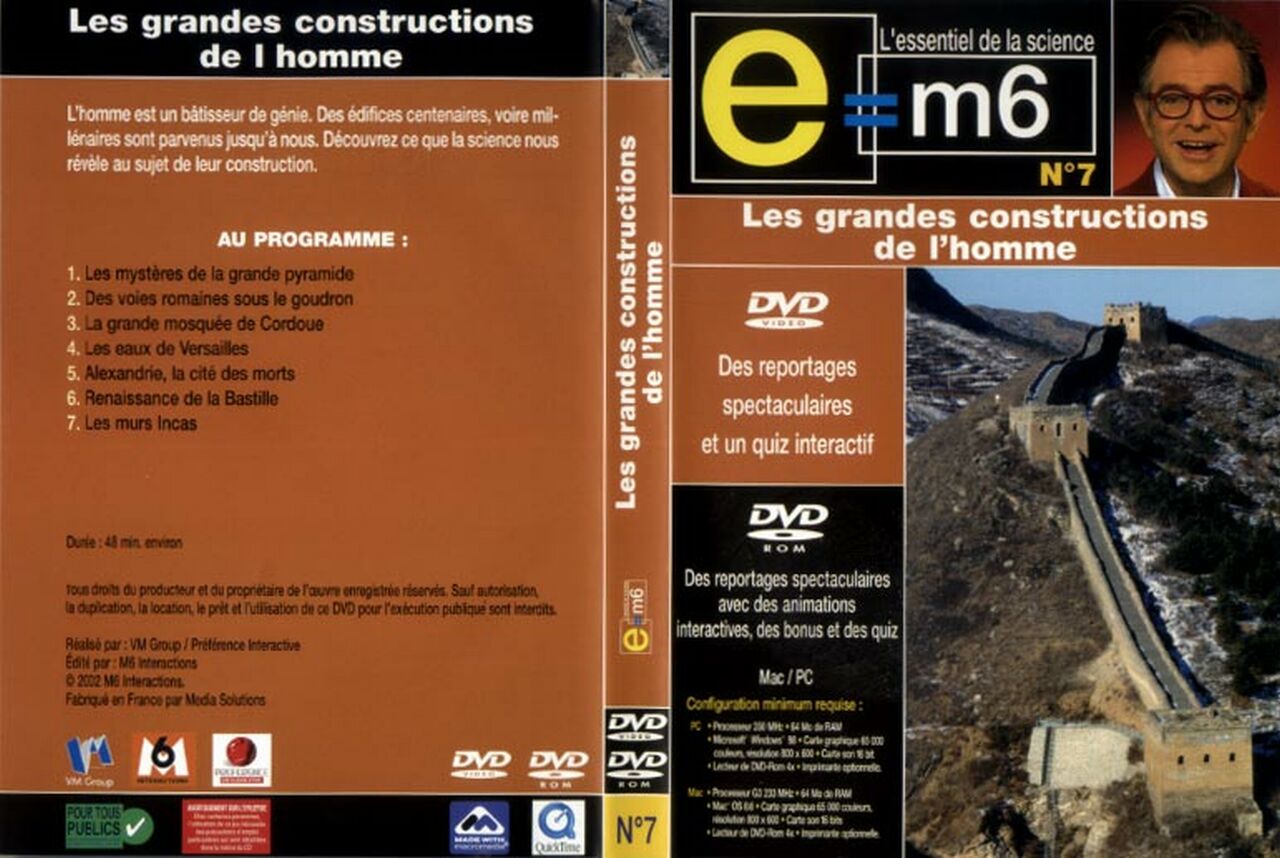 Jaquette DVD E=M6 - Les grandes constructions de l homme