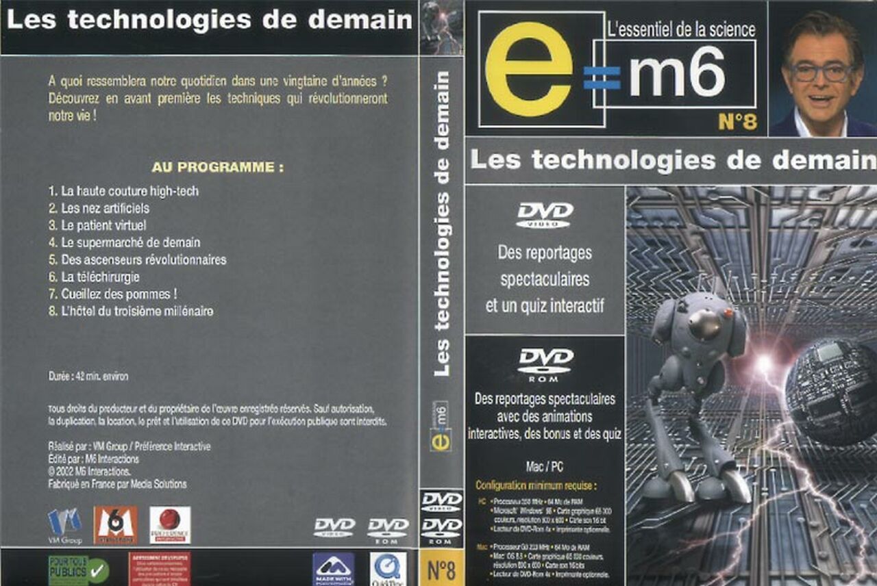 Jaquette DVD E=M6 - Les technologies de demain