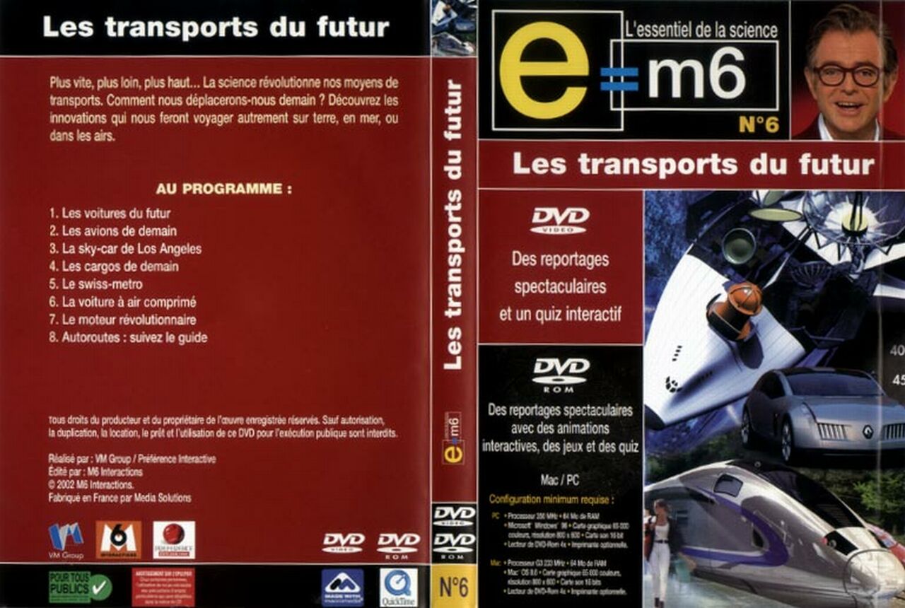 Jaquette DVD E=M6 - Les transports du futur