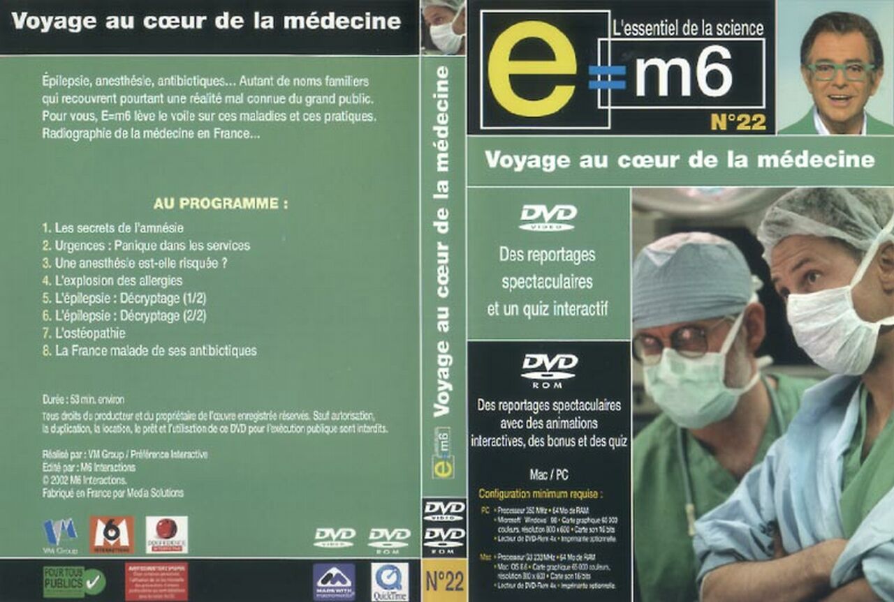Jaquette DVD E=M6 - Voyage au coeur de la medecine