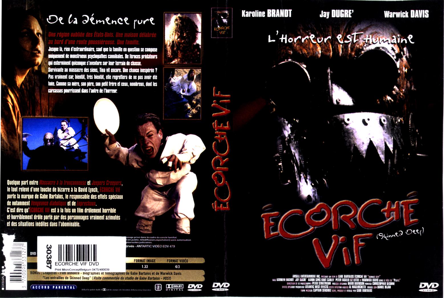 Jaquette DVD Ecorch vif