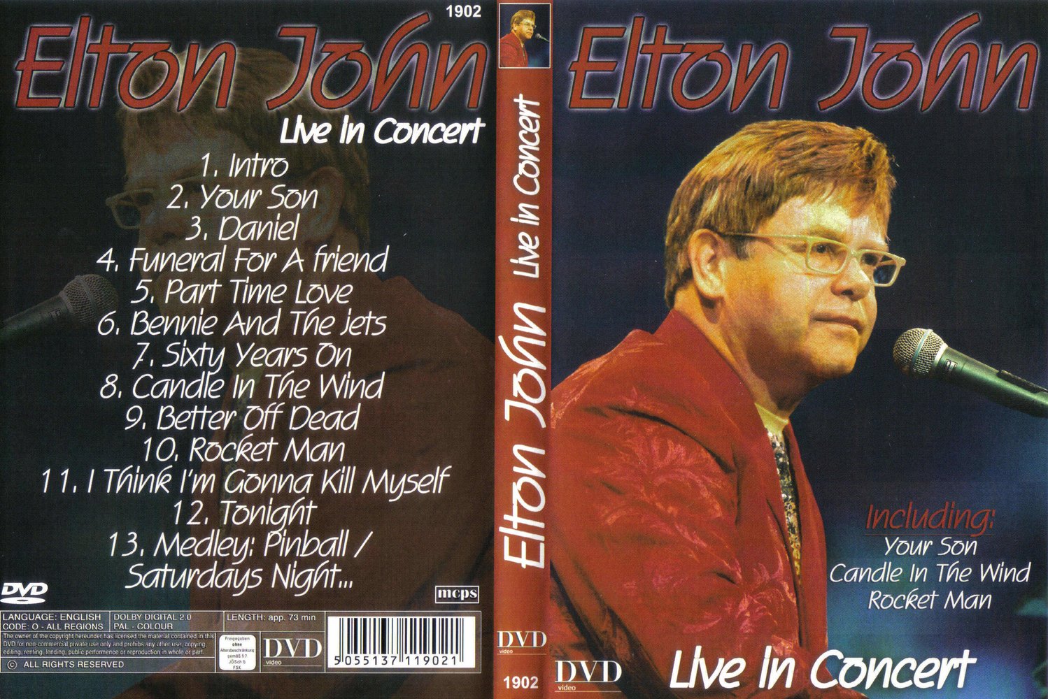 Jaquette DVD Elton John Live in concert