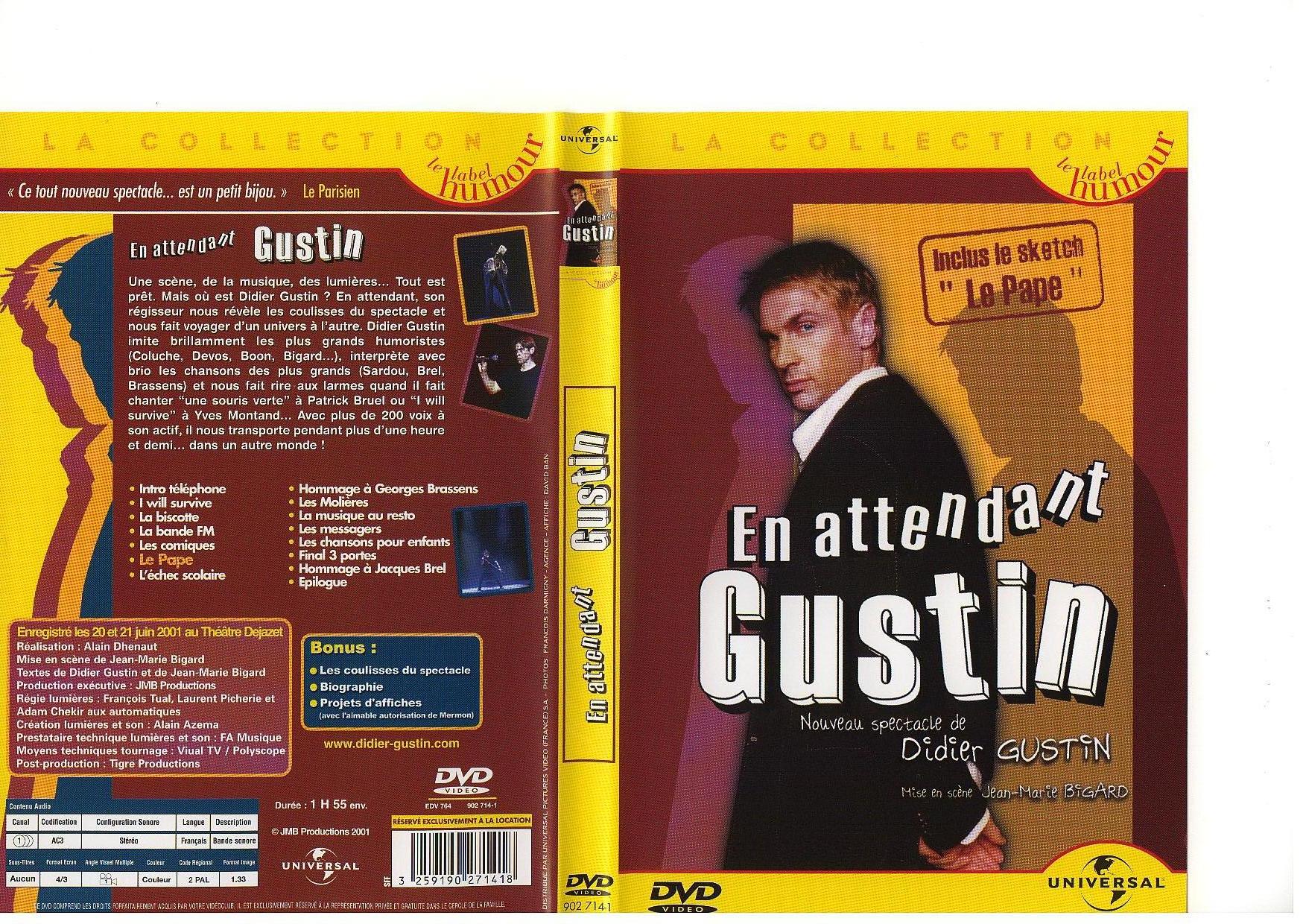 Jaquette DVD En attendant Gustin