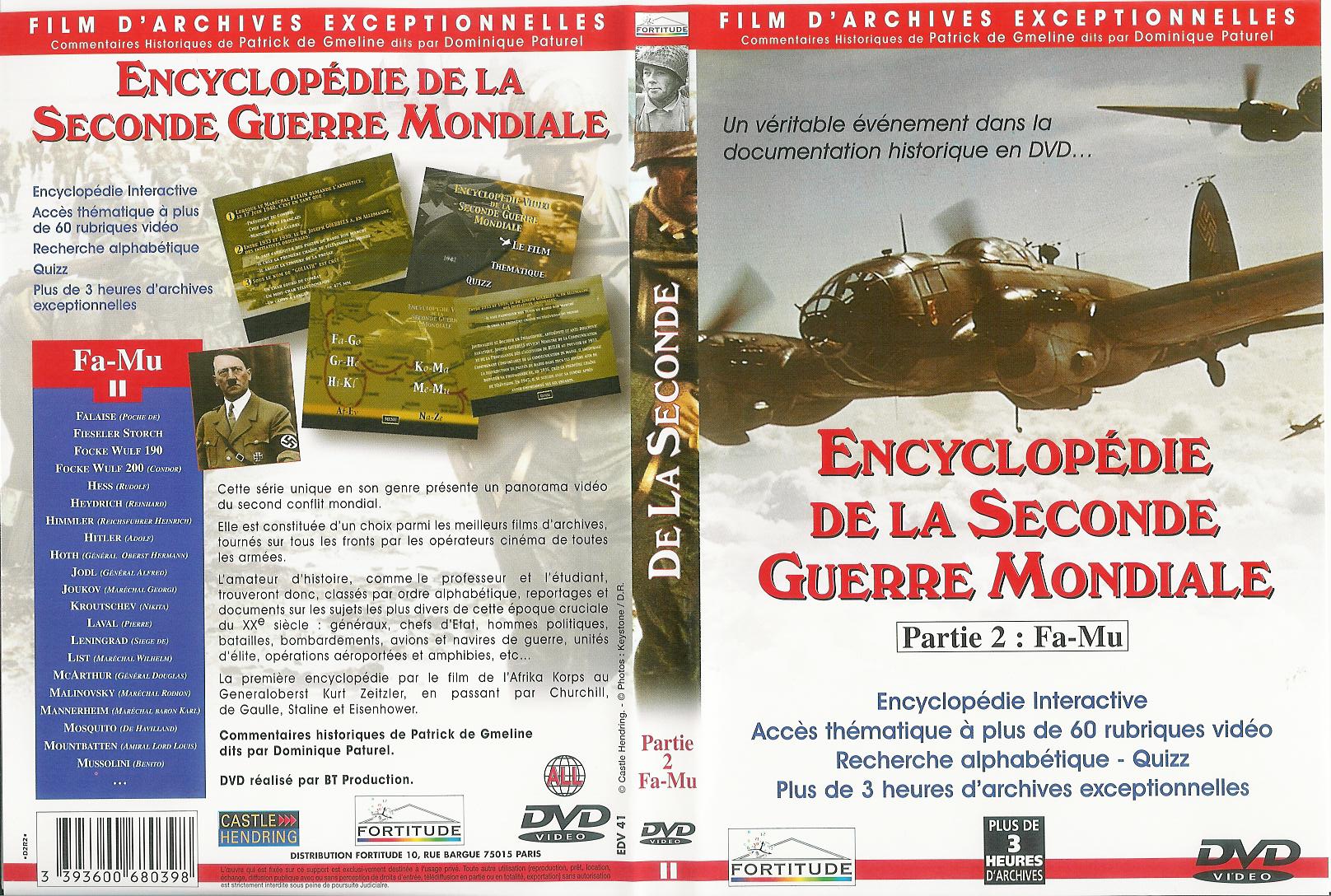 Jaquette DVD Encyclopedie de la seconde guerre mondiale dvd 2