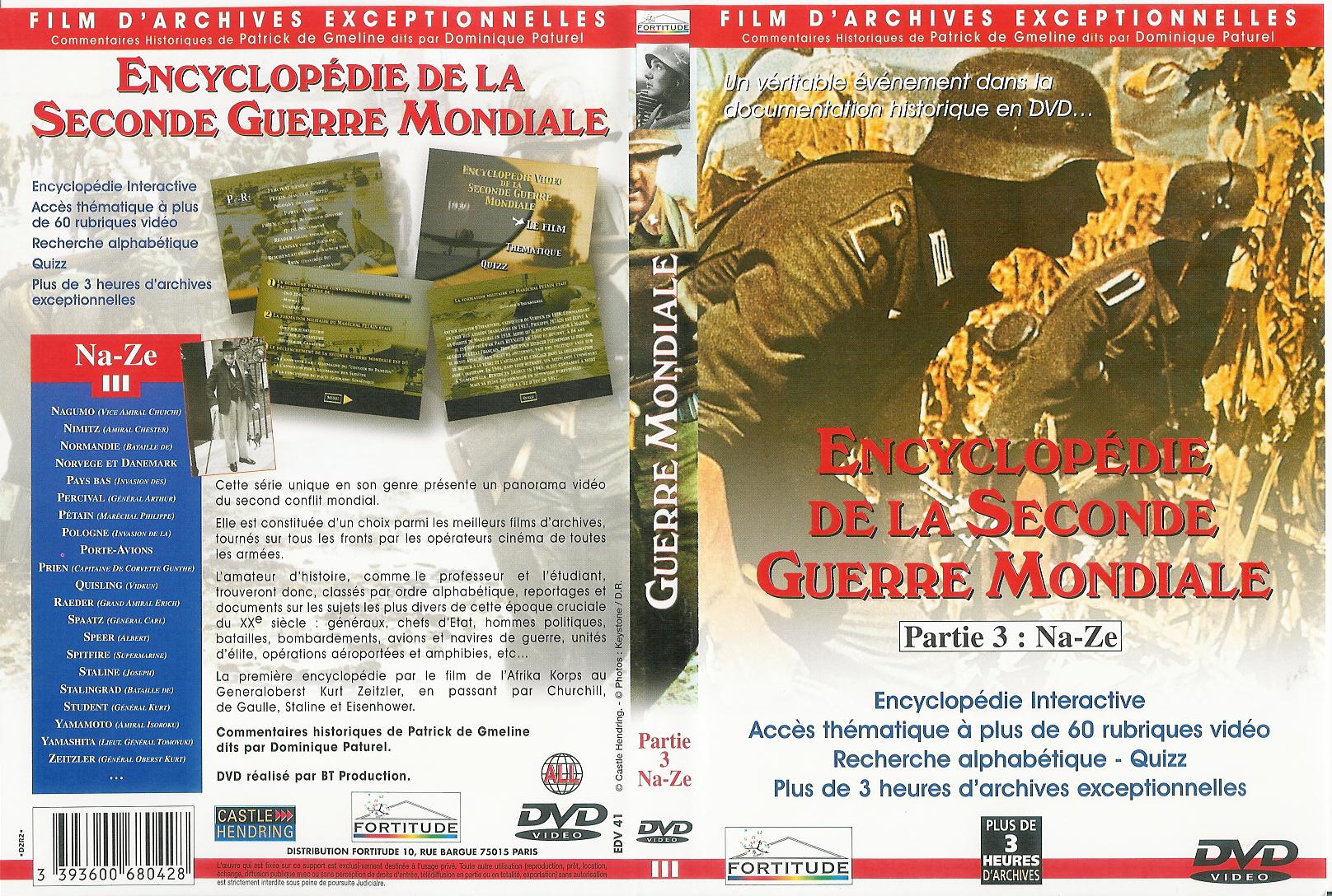 Jaquette DVD Encyclopedie de la seconde guerre mondiale dvd 3