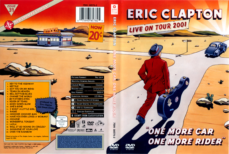 Jaquette DVD Eric Clapton Live on tour 2001