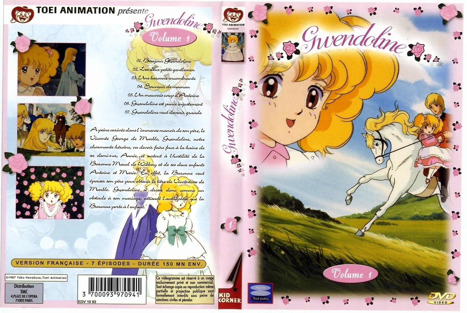 Jaquette DVD Gwendoline vol 1