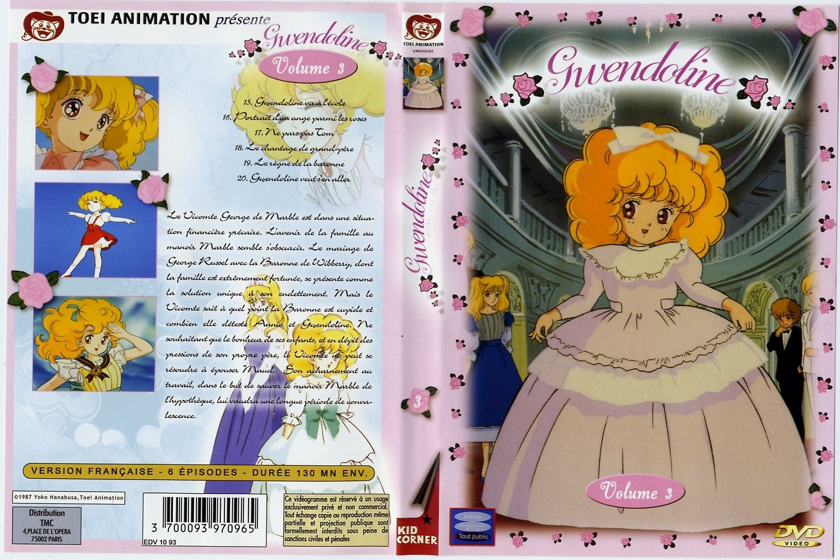 Jaquette DVD Gwendoline vol 3