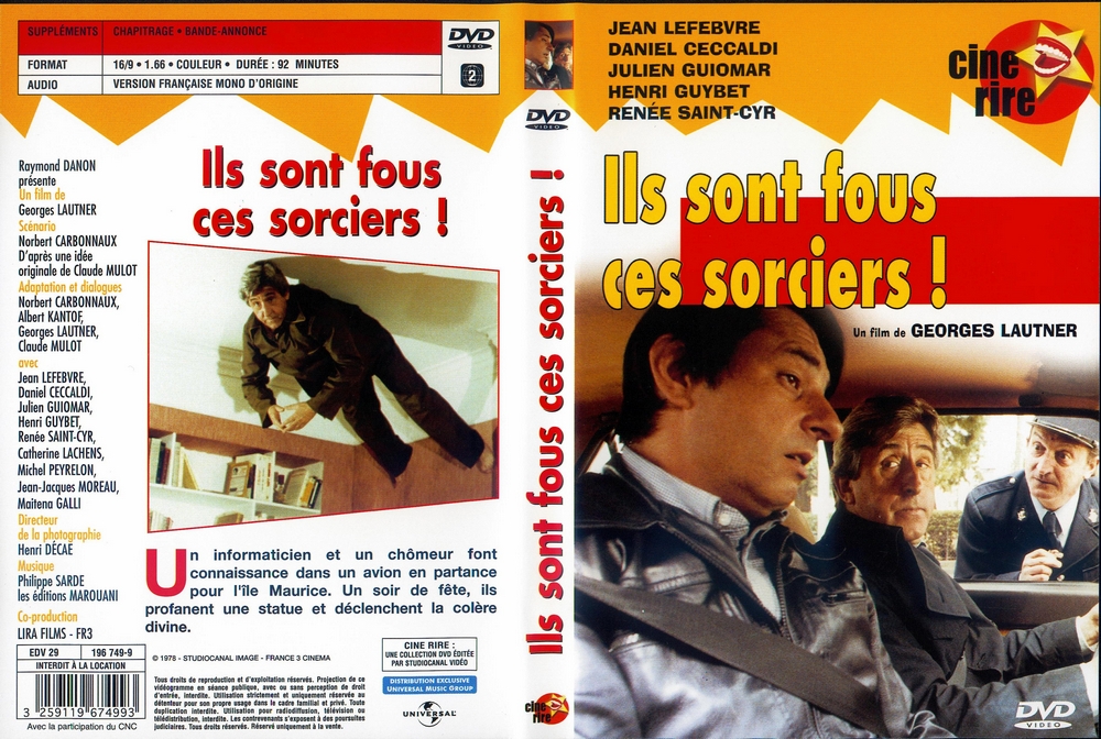 Jaquette DVD Ils sont fous ces sorciers