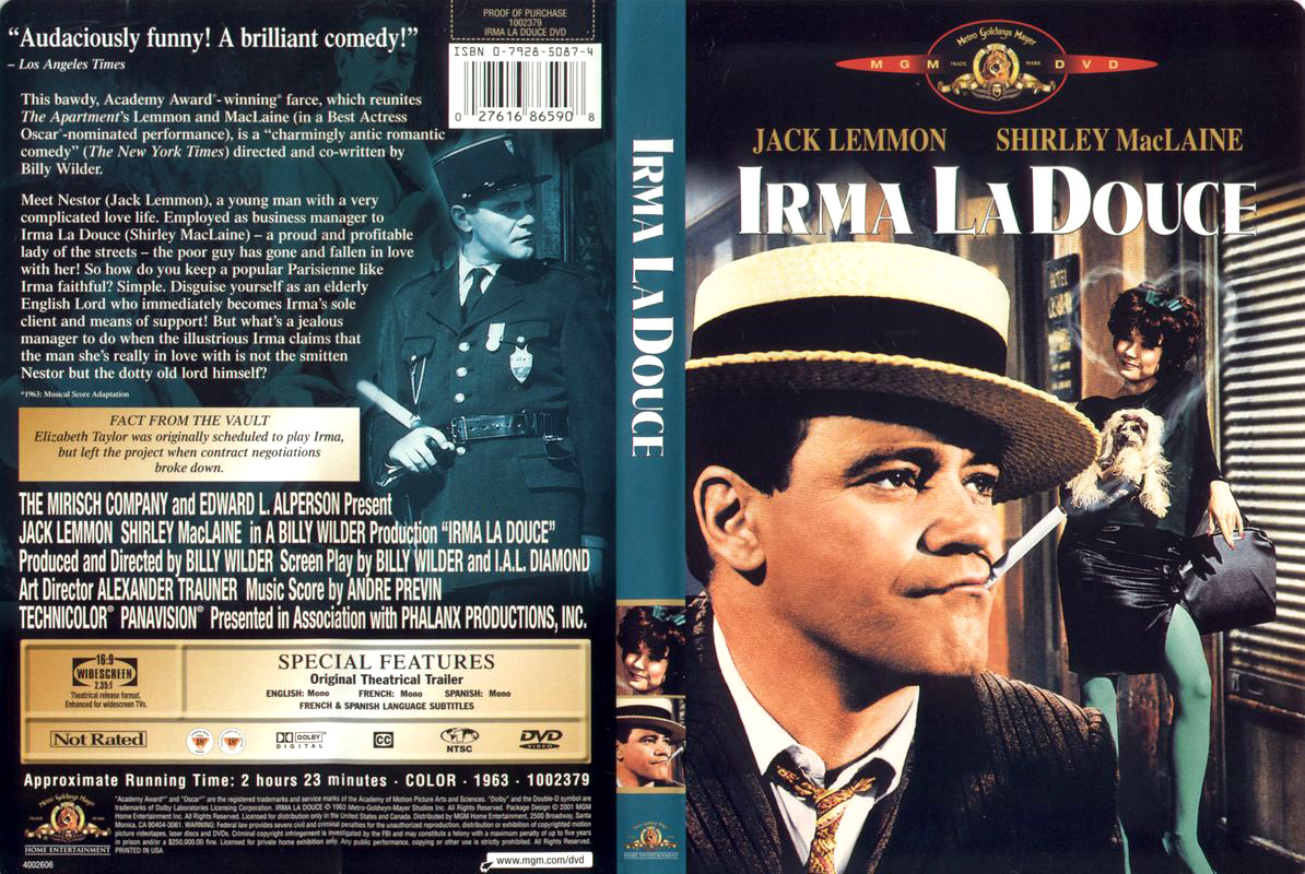 Jaquette DVD Irma la douce