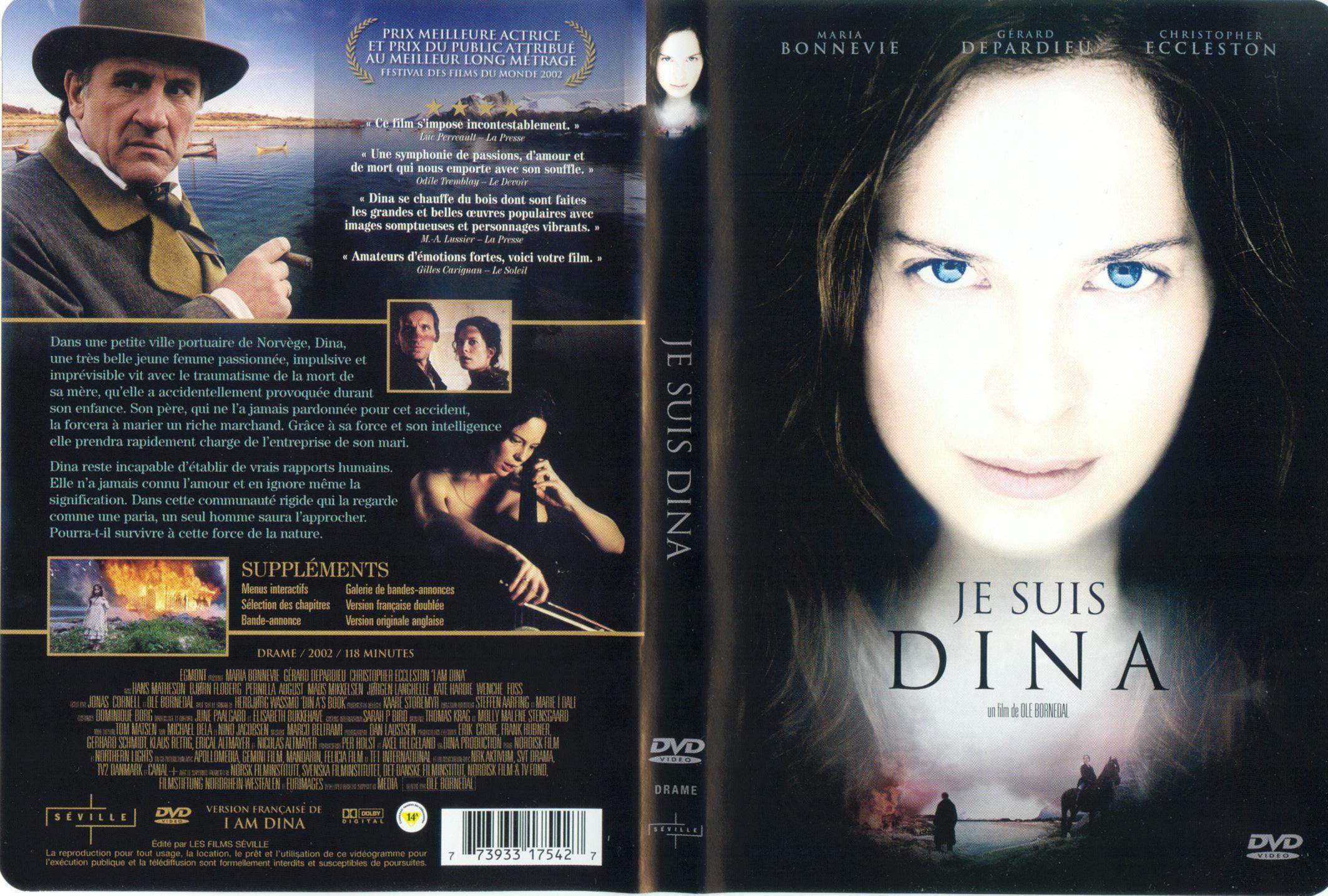 Jaquette DVD Je suis Dina