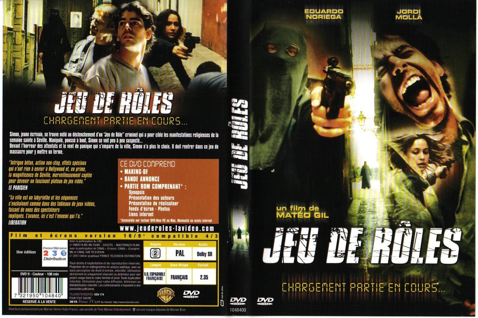 Jaquette DVD Jeu de roles