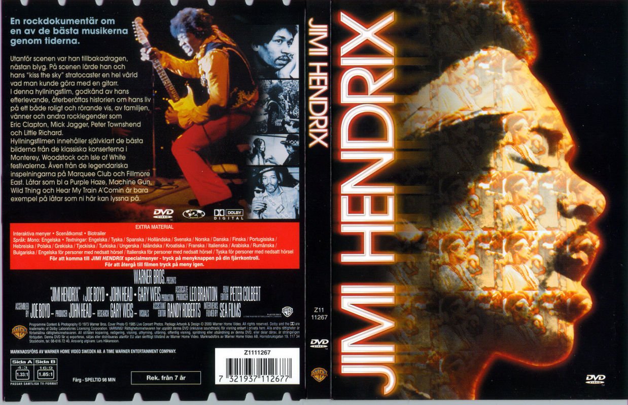 Jaquette DVD Jimi Hendrix