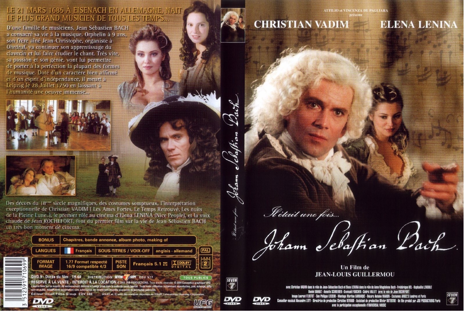 Jaquette DVD Johann Sebastian Bach