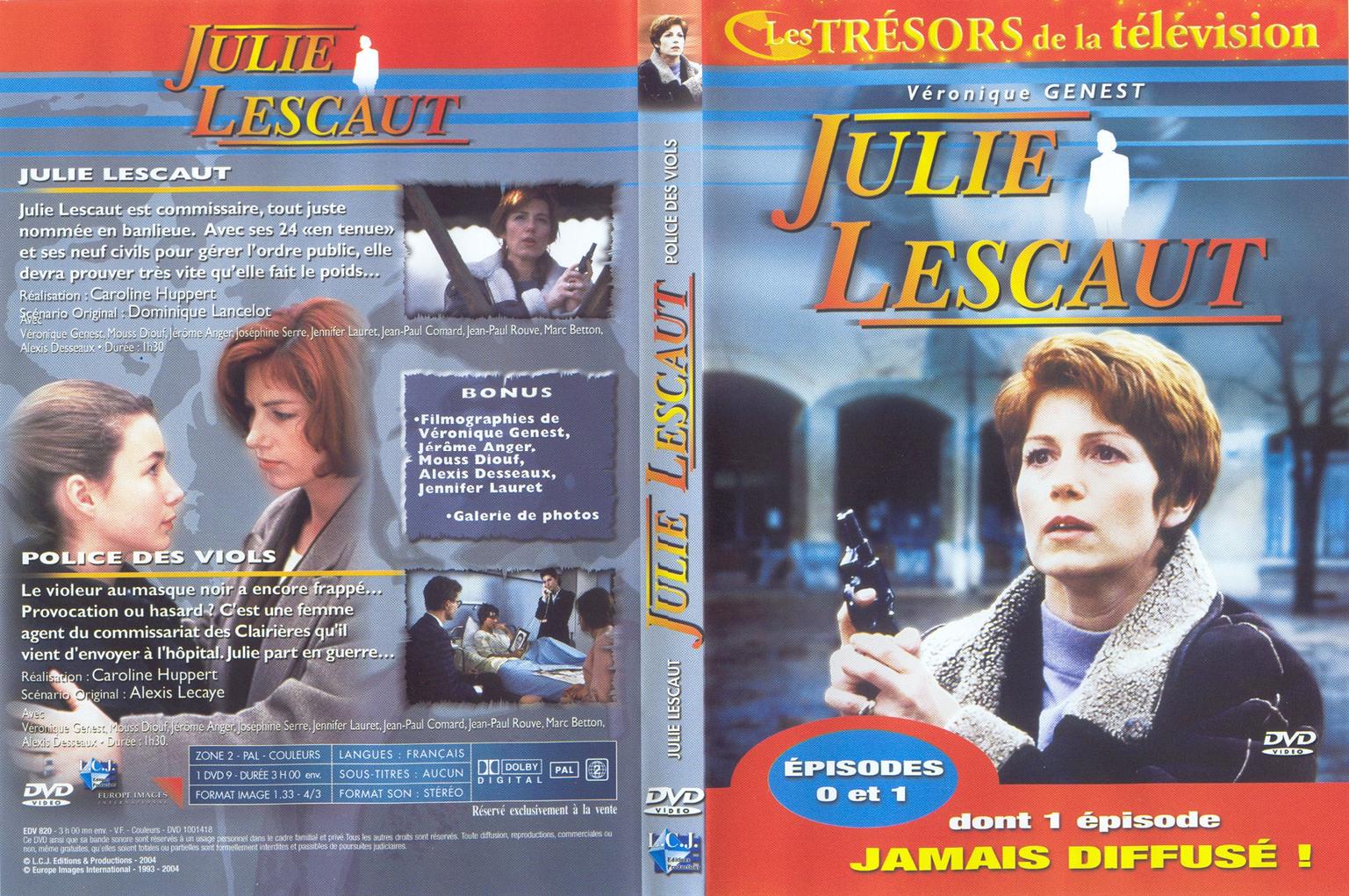 Jaquette DVD Julie Lescaut - Episode 0 et 1