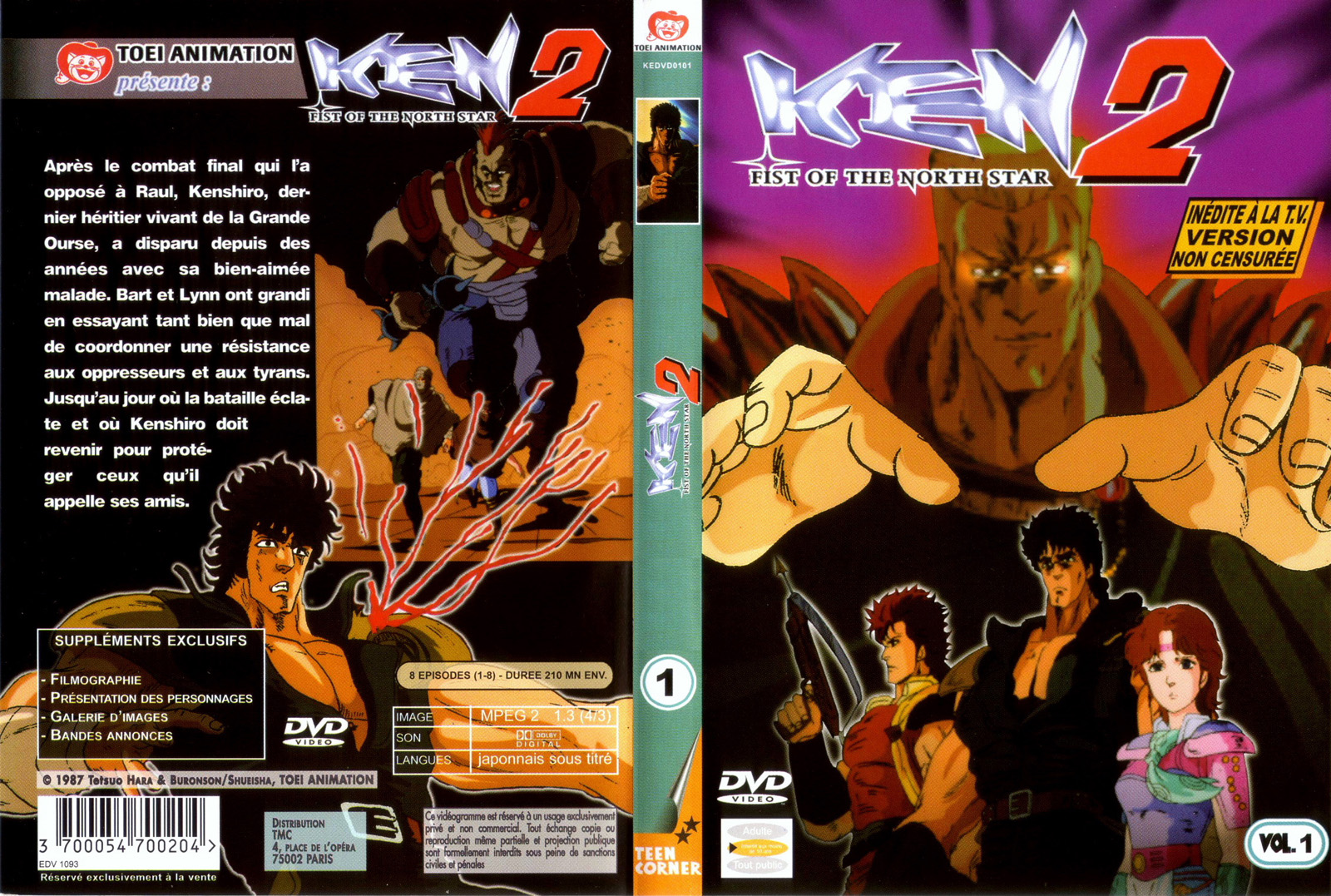 Jaquette DVD Ken 2 vol 1