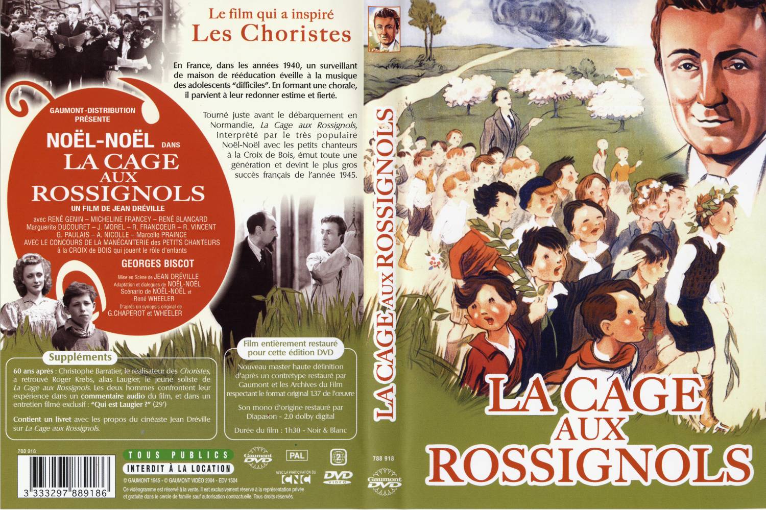 Jaquette DVD La cage aux rossignols