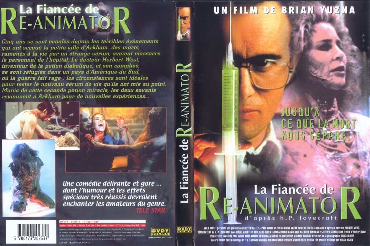 Jaquette DVD La fiance de Re-animator