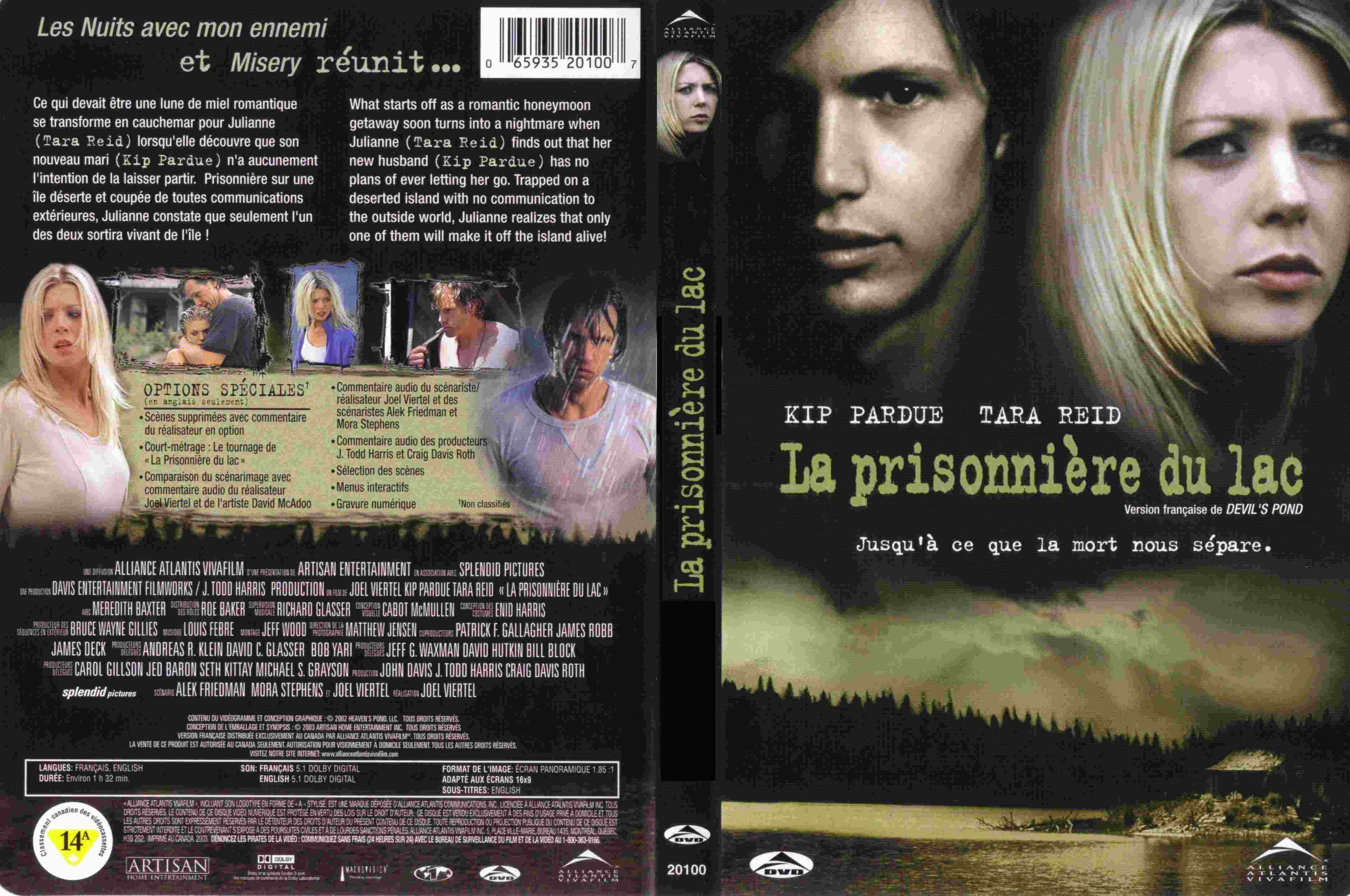 Jaquette DVD La prisonniere du lac