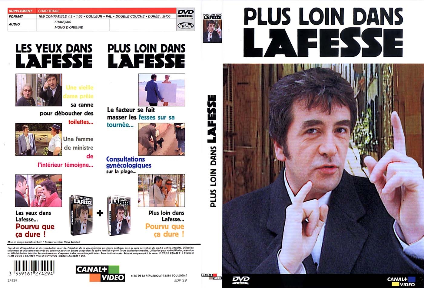 Jaquette DVD Lafesse plus loin dans lafesse