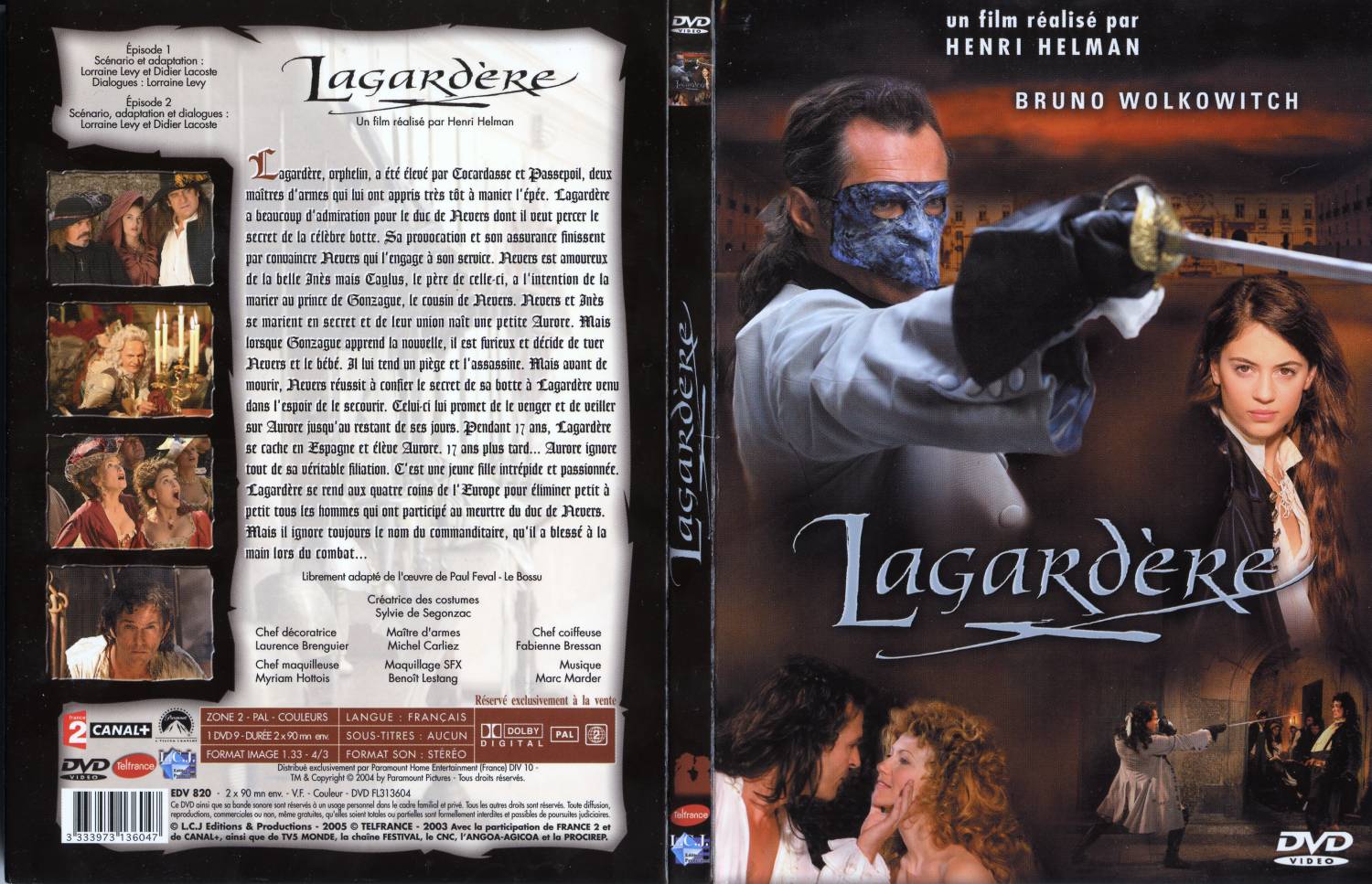 Jaquette DVD Lagardre (Tlfilm)