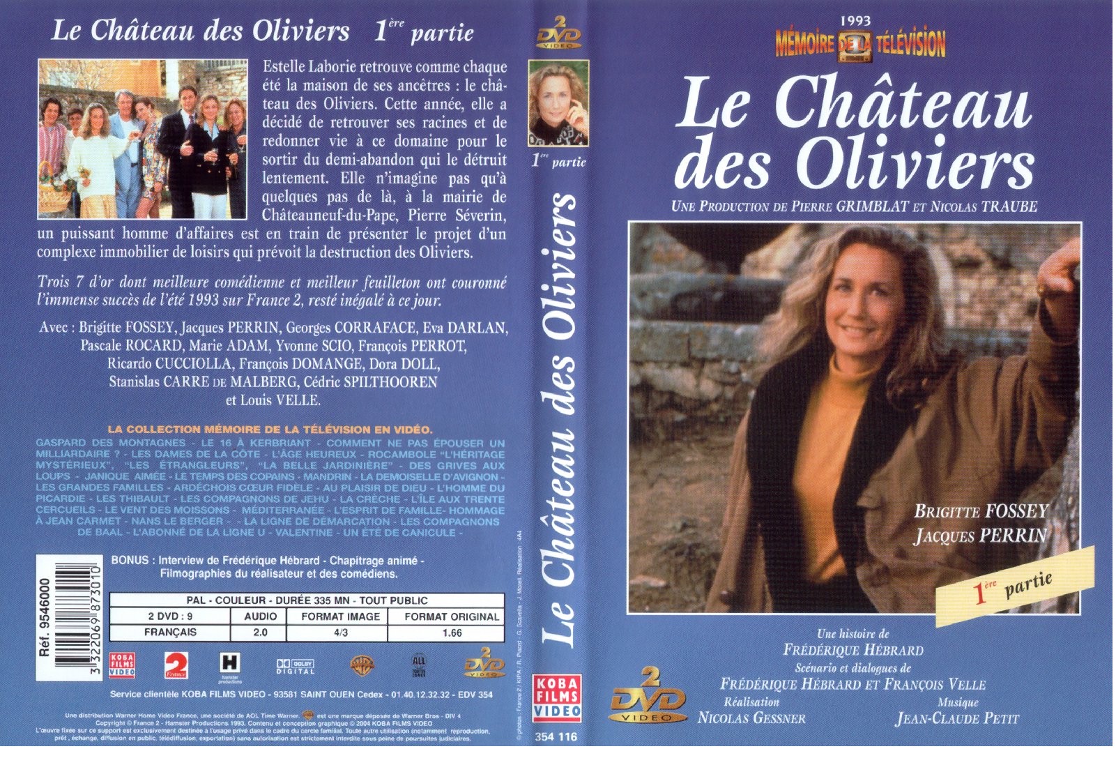 Jaquette DVD Le chateau des oliviers vol 1