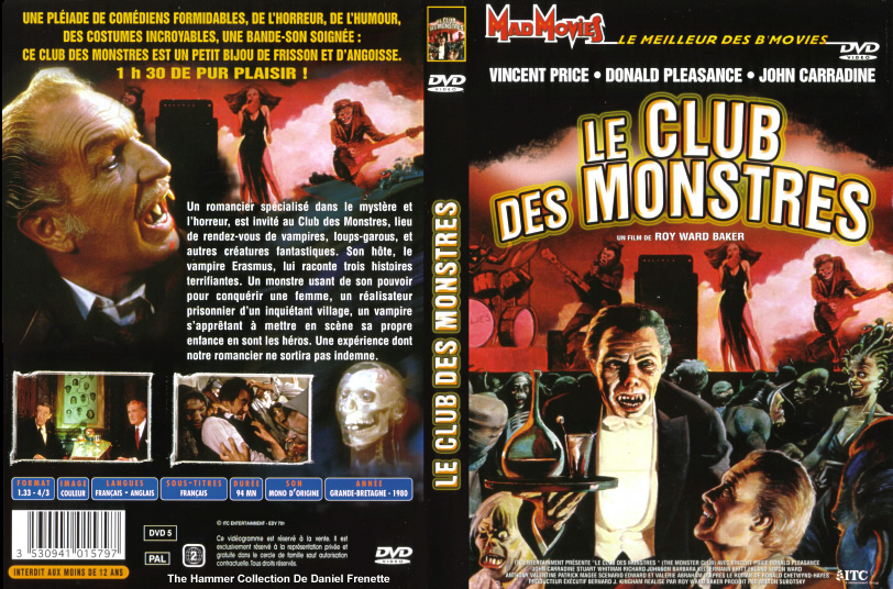 Jaquette DVD Le club des monstres