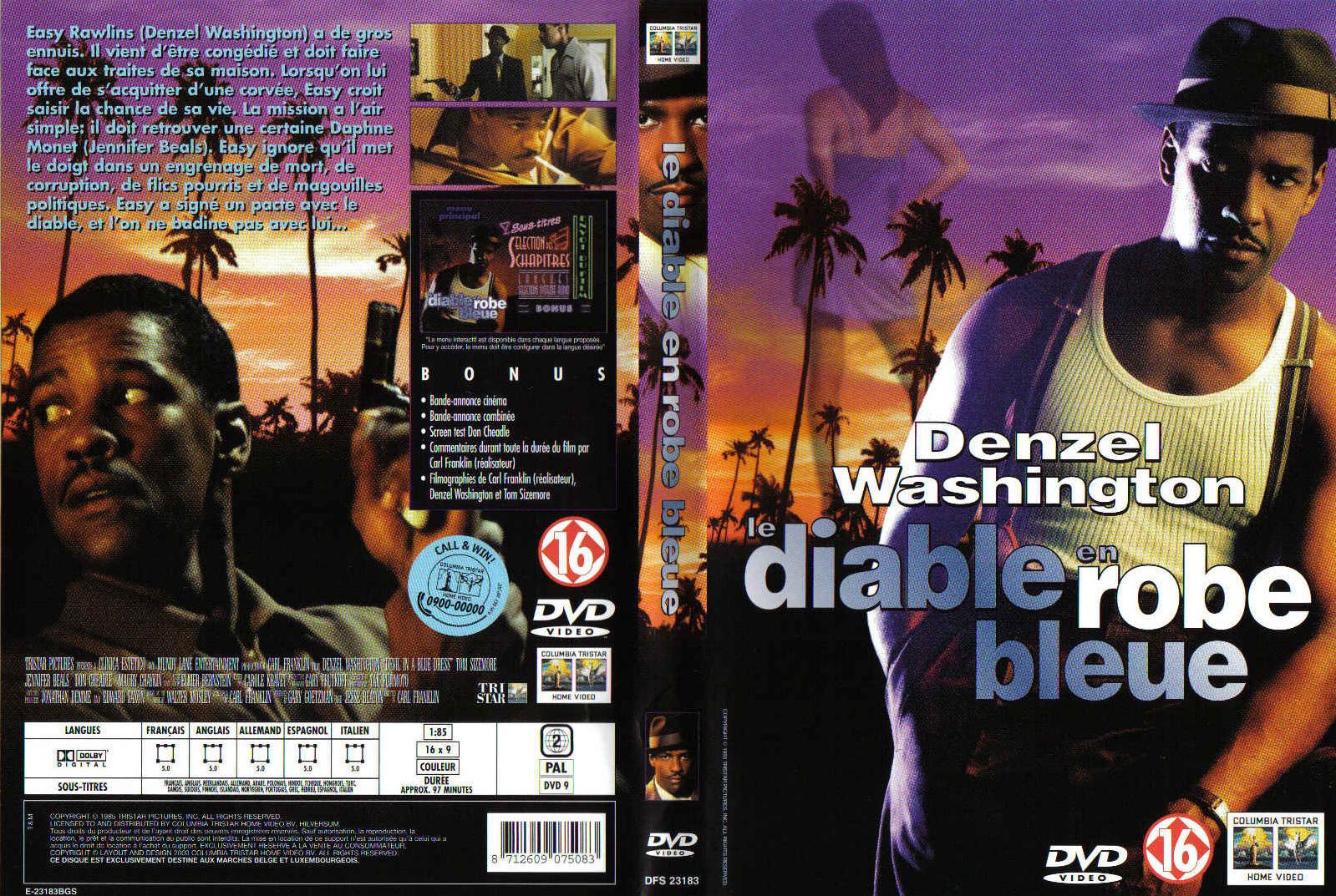 Jaquette DVD Le diable en robe bleue v2