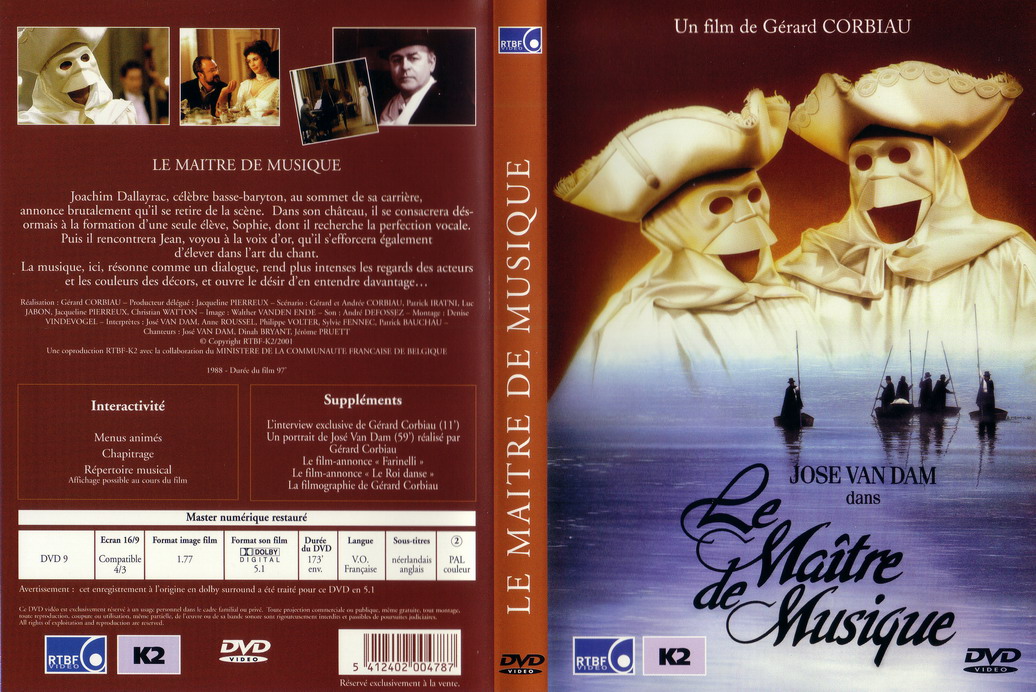 Jaquette DVD Le maitre de musique v2