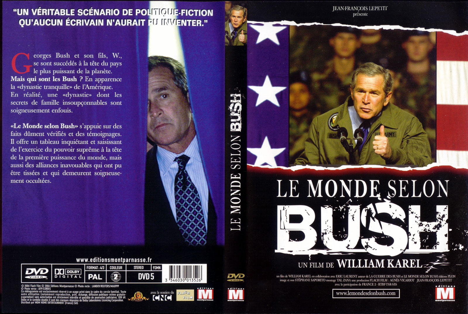 Jaquette DVD Le monde selon Bush